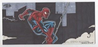 Marvel Premier 1/1 Upper Deck Spider Man Black Cat Sketch Booklet