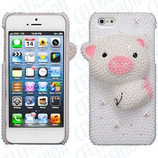 3D Pearl Piglet Piggy Pig Hard Back Protector Cover Carrying Case