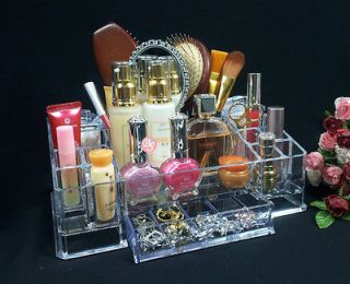 decoration acrylic cosmetic jewelry drawer organizer box collection