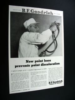 BF Goodrich New Paint Spray Hose Rubber 1950 print Ad
