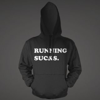 Running Sucks Hoodie Outdoor Fitness Cross Fit Gym Work Out Boot Camp