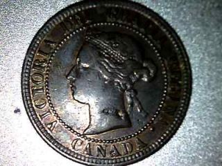 Canada large cent 1876 H nice condition , many errors, rare type, nice