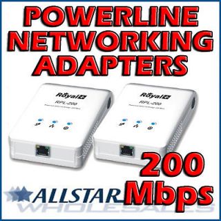2X 200 MBPS POWERLINE ADAPTER SATZEN Z500 Z 500 LIMESAT