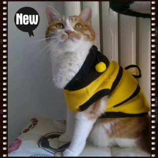 Bumble Bee Lovely Wings Dog Cat Pet Costume Outfit Apparel Clothes