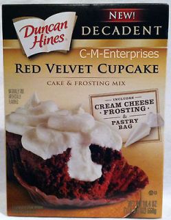 Duncan Hines Decadent Red Velvet Cupcake Cake & Frosting Mix 19.4 oz