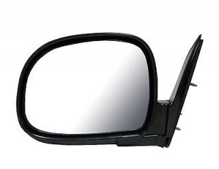 Pickup Manual Side View Door Mirror Black Assembly Driver Left LH