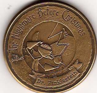 Before Christmas Haunted Mansion Holiday DR. FINKLESTEIN Coin