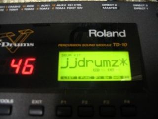Roland TD 10 V Drums Electronic Drum Brain Module TD10