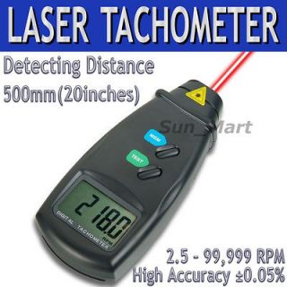 Digital Laser Photo Non Contact Tachometer RPM Rotational Speed Tester