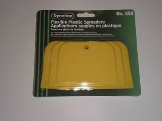 Dynatron Plastic Spreaders 3 Pack, Body Fillers, Fiberglass Resin