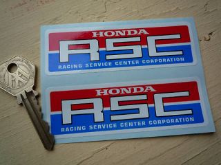 HONDA RSC RACING SERVICE CENTER CORP Car & bike sticker
