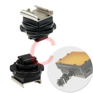 Metal Mini Hot Shoe Mount Adapter for Sony DV Camcorders LED