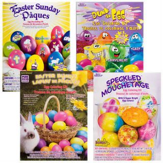 EASTER EGG COLORING KITS, Decorating EGGS for EGG HUNTS Holiday Easter