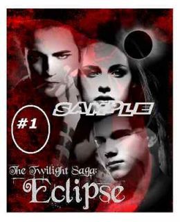 Twilight Eclipse _ set 1 Edible Cake/Cupcake/Cookie Toppers