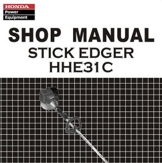 Honda HHE31C 31 Stick Edger Trimmer Service Repair Shop Manual