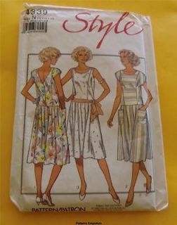 STYLE Pattern 4339 Sewing Vintage 80s Womans Clothing Miss Ladies