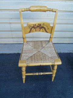 50401 VINTAGE HITCHCOCK STENCILED SIDE CHAIR