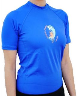 LP Womens Electric Blue Short Sleeve,6 Panel, 50+UV Quick Dry Sizes