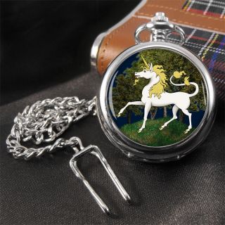 Unicorn, Licorne, Einhorn Pocket Watch