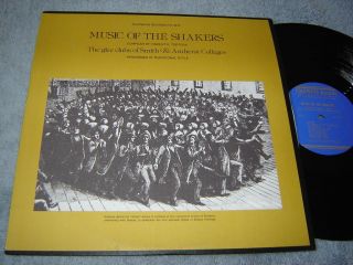 FH 5378 LP NM   Music of the Shakers   Smith & Amherst Glee Clubs