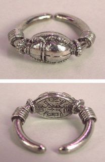 Egyptian Scarab Ring in Fine English Pewter