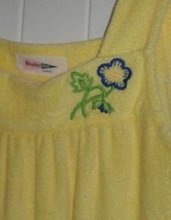 Yellow Dress Terry Swimsuit Cover Up Size S Swimwear Bath sleeveless