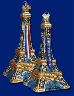 Eiffel Tower (20056) Old World Christmas Glass Ornament