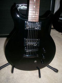 Hamer XT Series Sunburst Flattop Electric Guitar Black   New