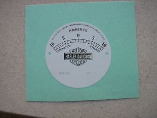 Harley VL, JD, RL, Weston Ammeter Transfer, Sticker