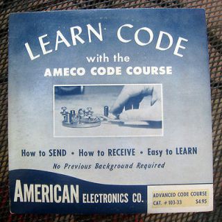 AMERICAN ELECTRONICS CO. LEARN CODE WITH THE AMECO CODE COURSE 103 33