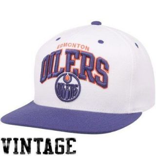 New NHL Edmonton Oilers Snapback Mitchell & Ness Two Tone White Arch