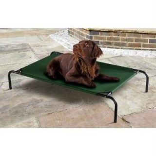 Outdoor Raised Elevated Pet Dog Bed Iron Frame Cot Portable Travel 43