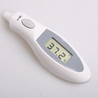 White LCD Digital Infrared Ear Thermometer for Measuring Baby Adult