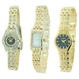 Elgin Womens Gold Tone Dress Watches  Choice of Three Styles