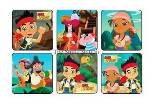 12 JAKE & THE NEVERLAND PIRATE Stickers Party Goody Loot Bag Filler