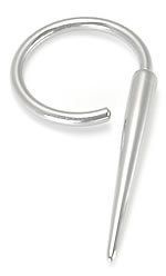 14g Steel Screw on Ball Ring with STYLE A SPIKE