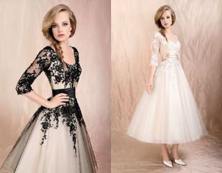 new black lace wedding/Evening Prom /Formal dress/SZ 6 8 10 12 14 16