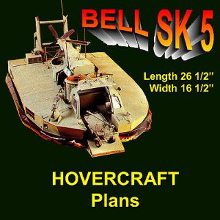 CONTROL MODEL HOVERCRAFT PLANS + BUILDING NOTES TWIN ELECTRIC POWER