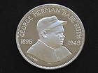 George Herman Babe Ruth Sterling Silver Coin Medal Franklin Mint D0977