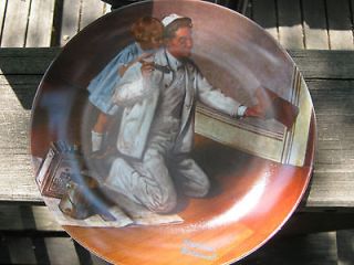 norman rockwell the painter plate