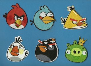 Lot Set Of Angry Birds Iron On Hat Jacket Hoodie Patches Crests