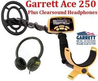 Garrett Ace 250 Metal Detector with Clearsound Headphones and Training