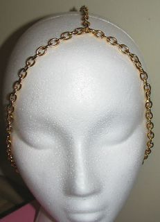 NEW GOLD Boho Headband Headpiece Slave Chain Hair Jewellery 3 Strand