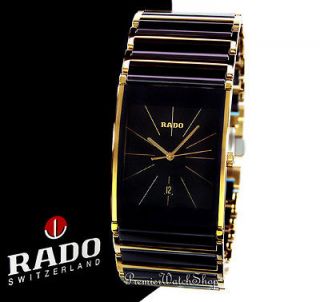 NEW Rado Integral Sunray R20862162 Black Ceramic/Gold Mens Watch XL
