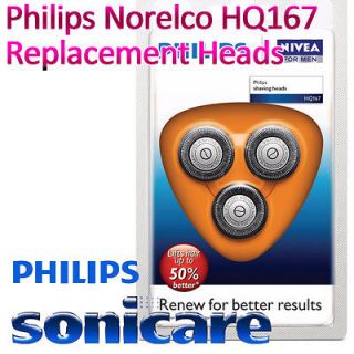 Philips] Norelco HQ167 Cool Skin Shaver Replacement Heads for 6000