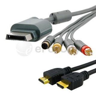 Feet 3Ft HDMI Cable M/M 1080p Gold+AV Composite s Video Cable For