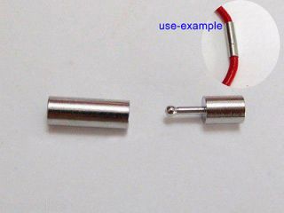 Whoelesale Steel Bayonet Clasps For Leather Cords 2mm 3mm 4mm 5mm U