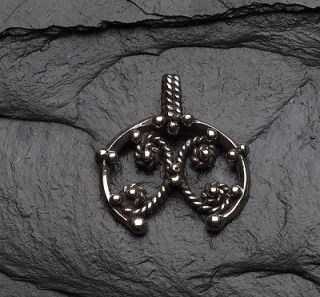 Sterling Silver Ancient Celtic Torque Pendant