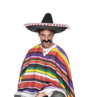 Mexican Black Sombrero Party Dress Up Decoration