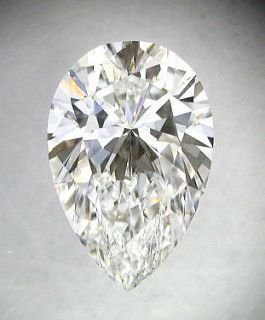 Loose 6x4mm Pear Shape Moissanite Equals 1/2ct Diamond